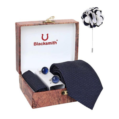 Men Blue Printed Accessory Gift Set