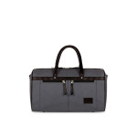 Grey & Black Solid Travel Duffle Bag